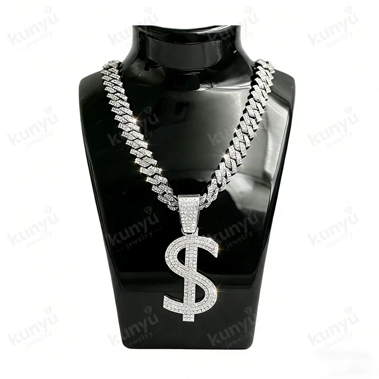 Hip hop ogrlica z znakom za dolar Hip hop ogrlica z znakom za dolar