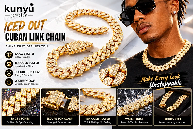 Iced Out Cuban Link Chain