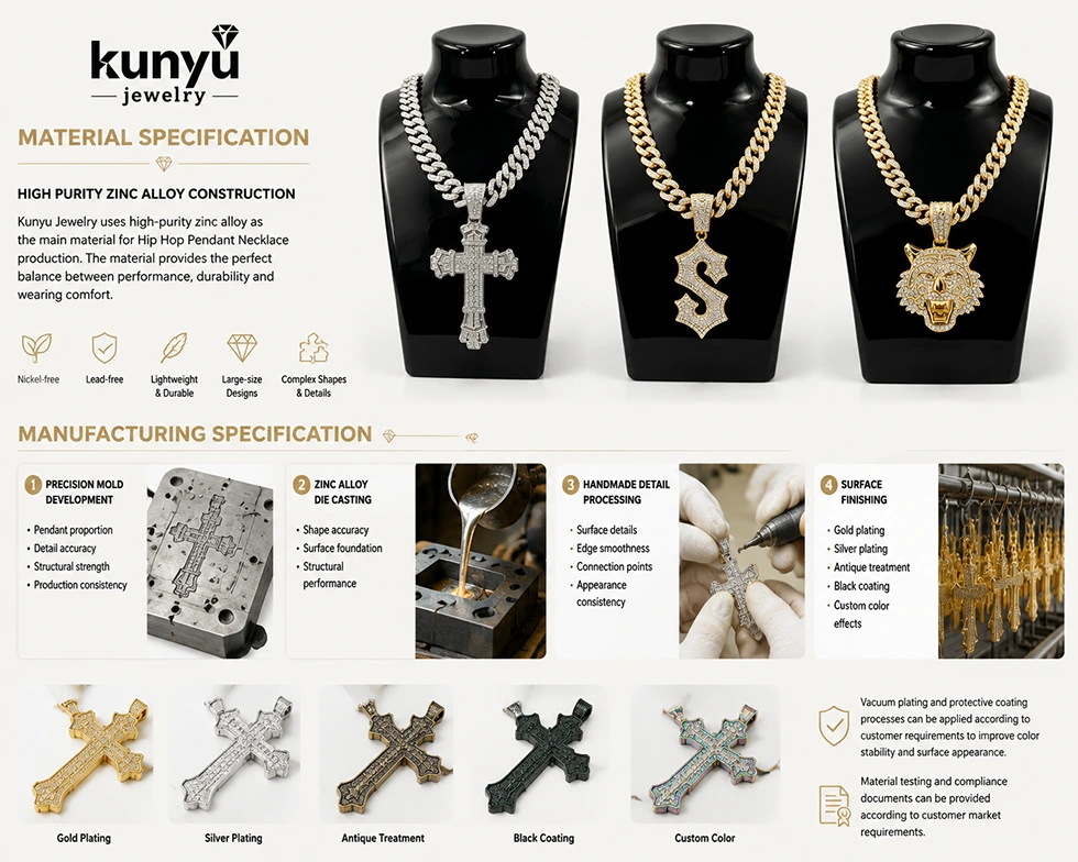 Hip Hop Pendant Necklace 