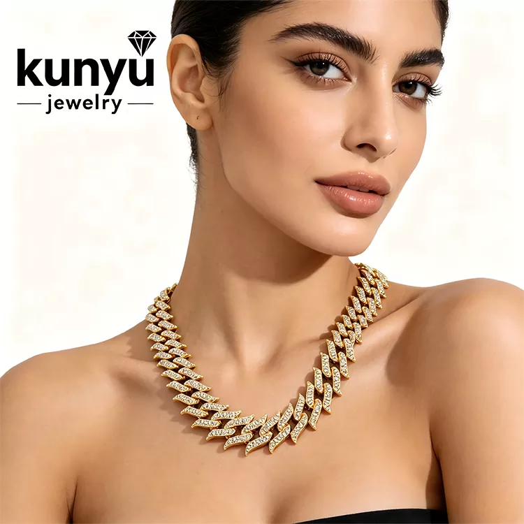 Moška hip hop ogrlica z nakitom